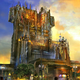 Concept art of the new Guardians of the Galaxy ride, Mission Breakout. Image: Disney